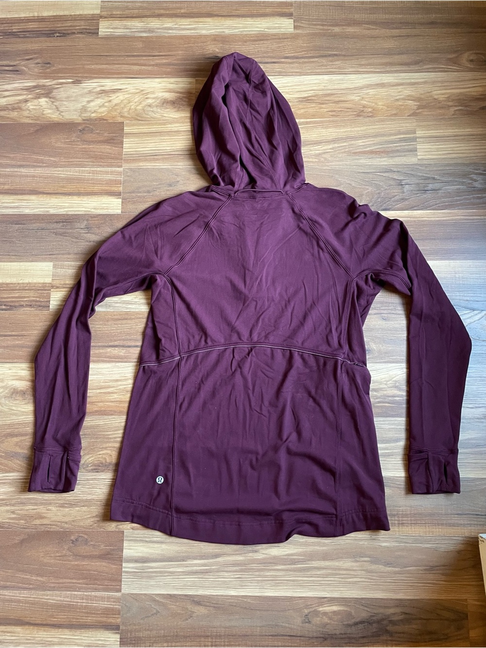 Lululemon Warm Stabilizer 1/2 Zip Hoodie Garnet Women's 6 - Picture 9 of 11